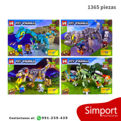 Dinosaurios - 1365 Piezas - Minecraft