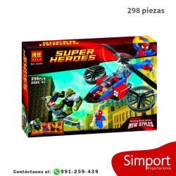 Rescate en el Helicóptero Araña - 298 Piezas - Marvel