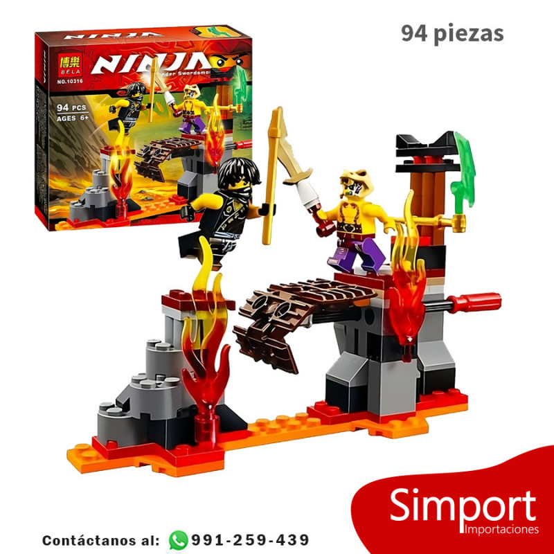 Pozo de lava fundida - 94 Piezas - Ninjago