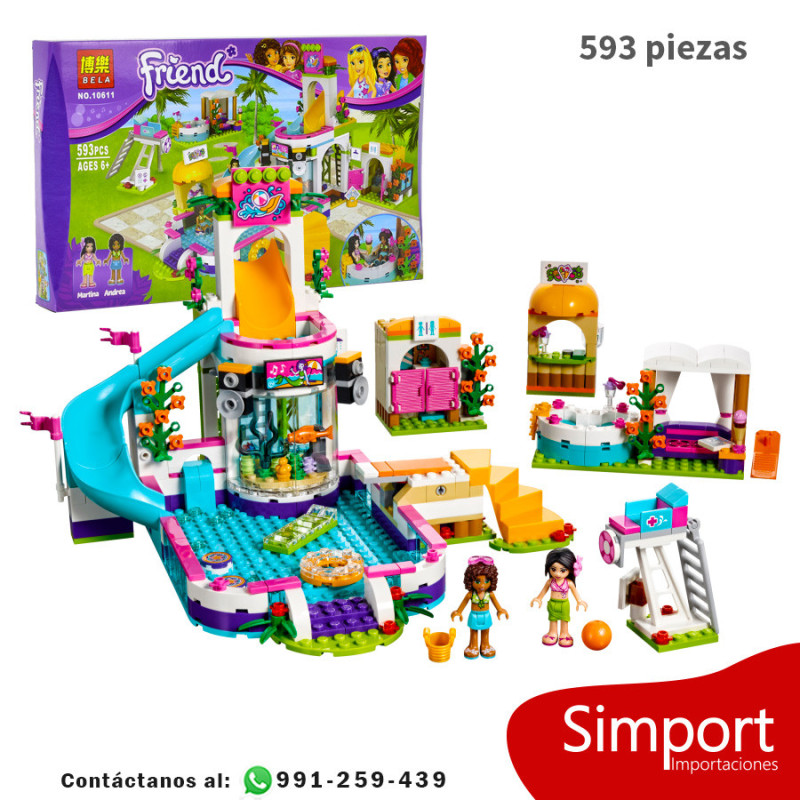 Piscina De Verano De Heartlake  - 593 Piezas - Friends