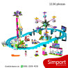 Parque de atracciones Montaña rusa 1136pcs Friends
