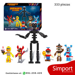 Personajes fight night at freddy - 333 Piezas - fight night at freddy