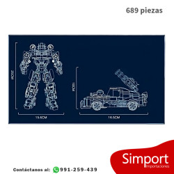 2 en 1 Bumbublee - 689 Piezas - Transformers