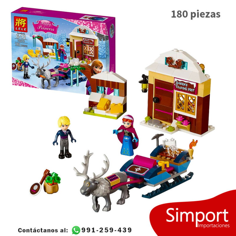 Aventura en trineo de Anna y Kristoff - 180 Piezas - Princesas Disney