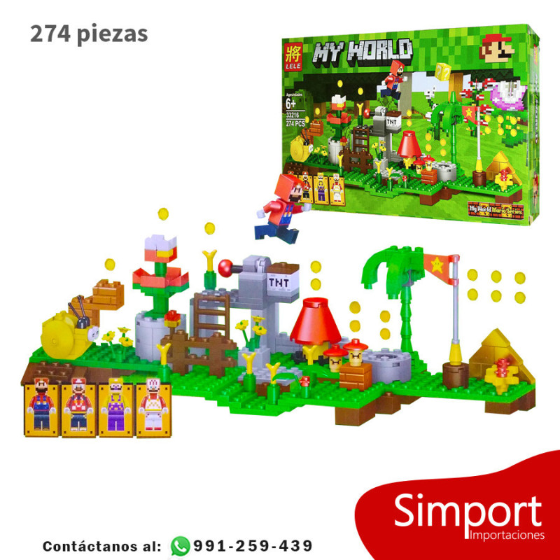 Aventuras de Mario - 274 Piezas - Minecraft