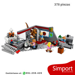 Caza del Velociraptor en Parque Jurásico - 378 Piezas - Jurassic world