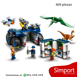 Fuga del Gallimimus y el Pteranodon - 409 Piezas - Jurassic World
