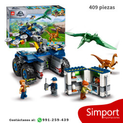 Fuga del Gallimimus y el Pteranodon - 409 Piezas - Jurassic World
