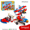 3 en 1 Valiente avion acrobatico - 206 Piezas - Creator