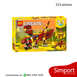 3 en 1 Criaturas miticas - 223 Piezas - Creator