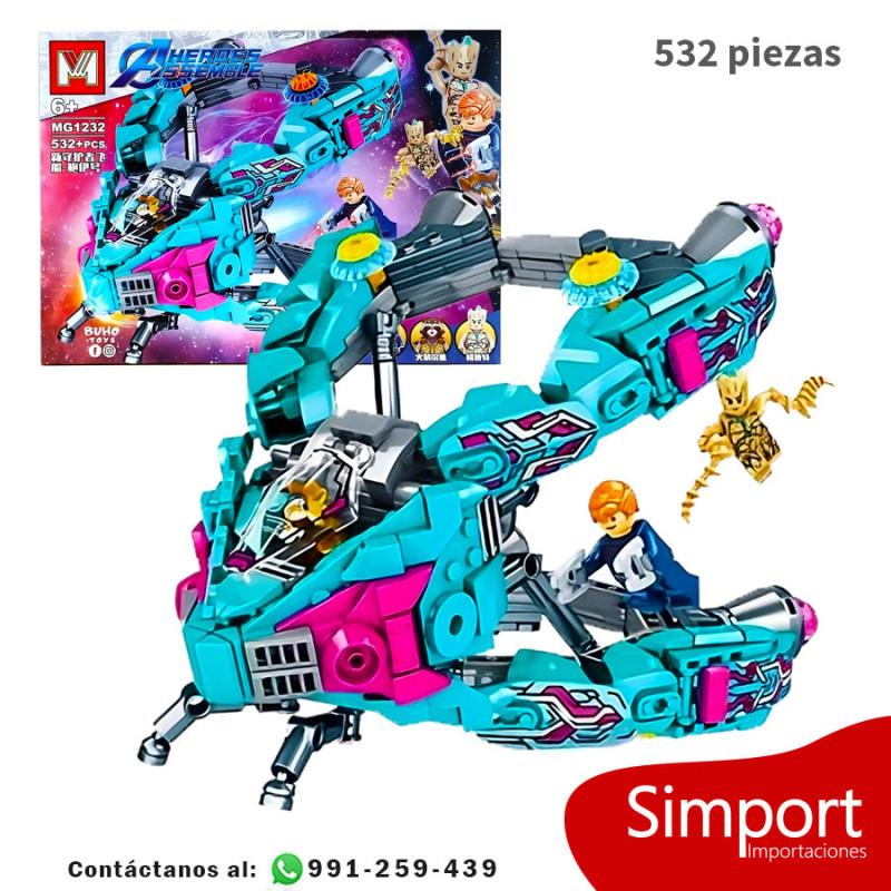 Nave de los guardianes de la galaxia - 532 Piezas - Marvel