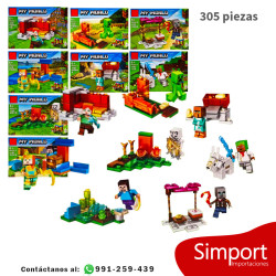 Personajes Minecraft Modelo A - 305 Piezas - Minecraft