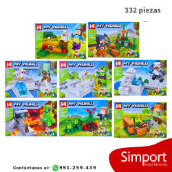 Personajes Minecraft Modelo - B 332 Piezas - Minecraft
