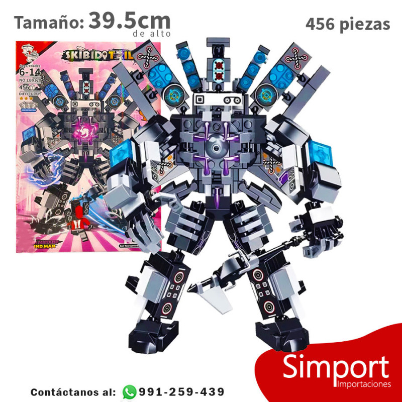 Titan Mutant Sound Man - 456 Piezas - Skibidi Toilet