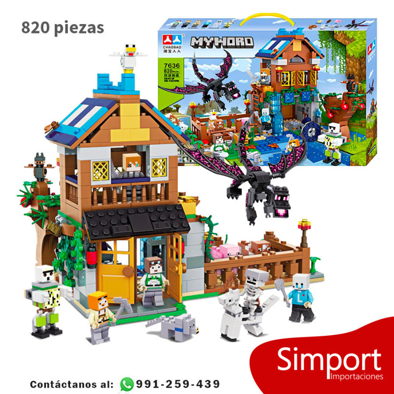 Batalla en la granja - 820 Piezas - Minecraft