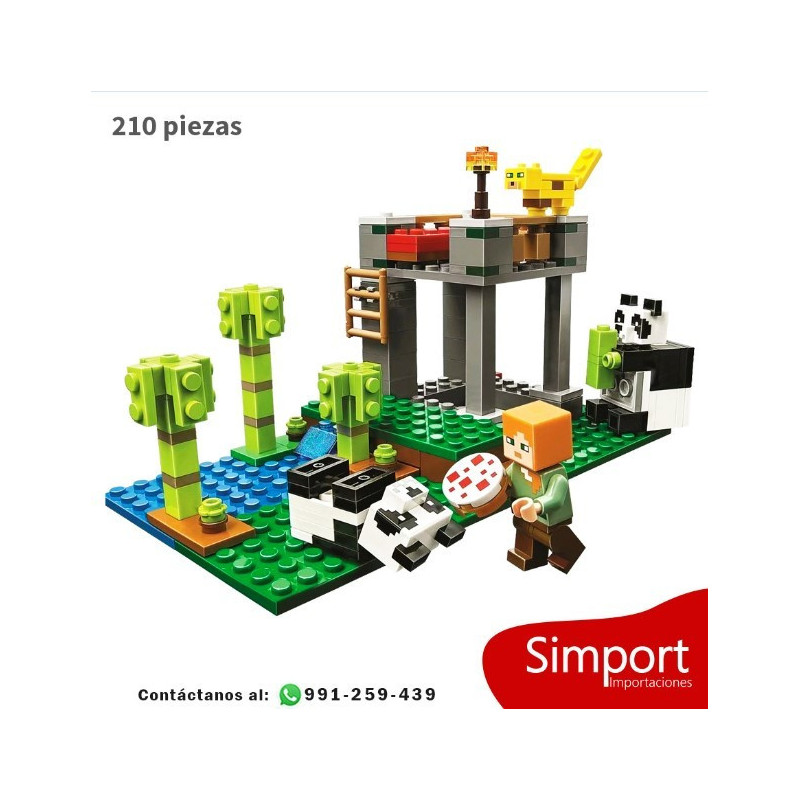 Criadero de Pandas - Minecraft - 210 piezas