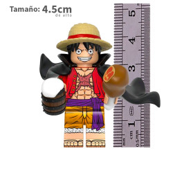 Monkey D Luffy cape negra - One Piece - Minifigura