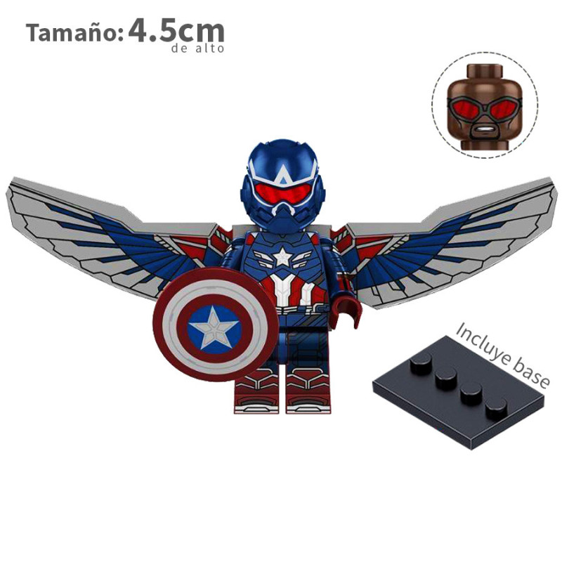 Falcon Capitán América v2 - Marvel - Minifigura