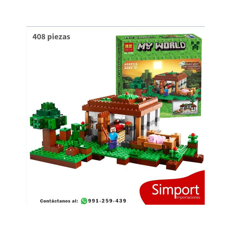 Casa bosque - Minecraft - 408 piezas